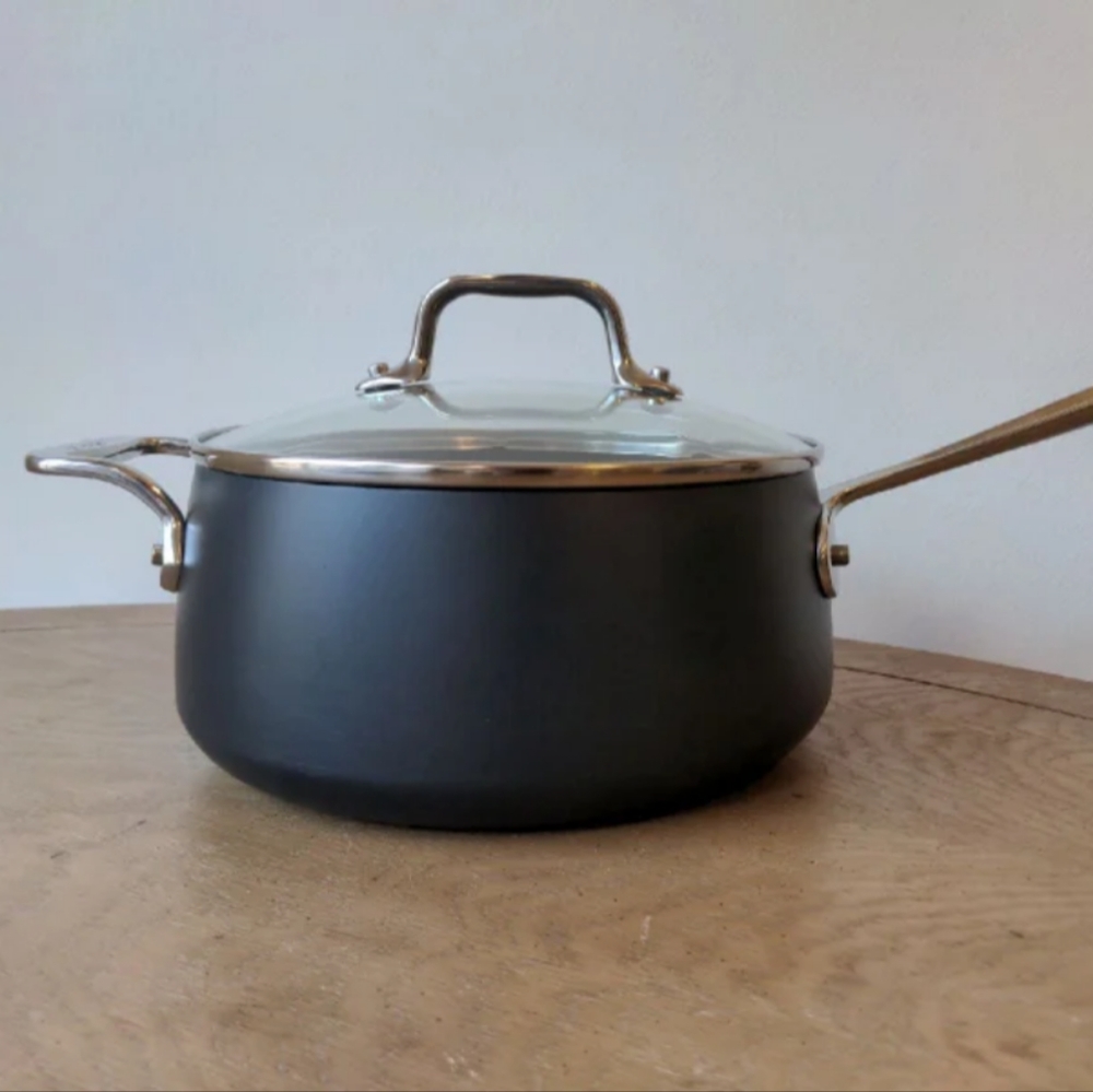 All-Clad HA1 Hard Anodized Nonstick 3.5 Quart Sauce Pan with Lid